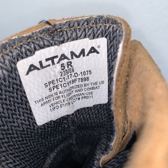 ALTAMA Cold Weather Army Combat BOOTS Mens Size 5R Coyote Brown - Picture 9 of 11